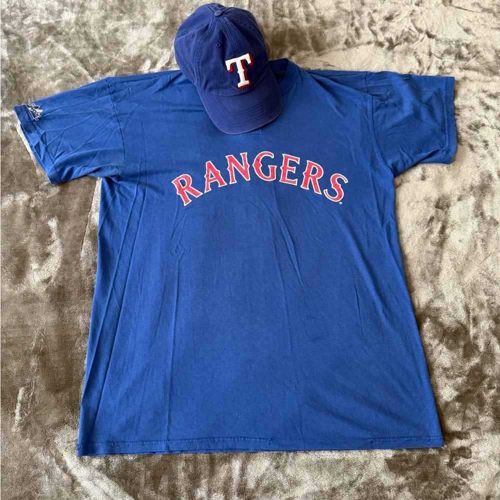 Texas Rangers Baseball Shirt & Hat